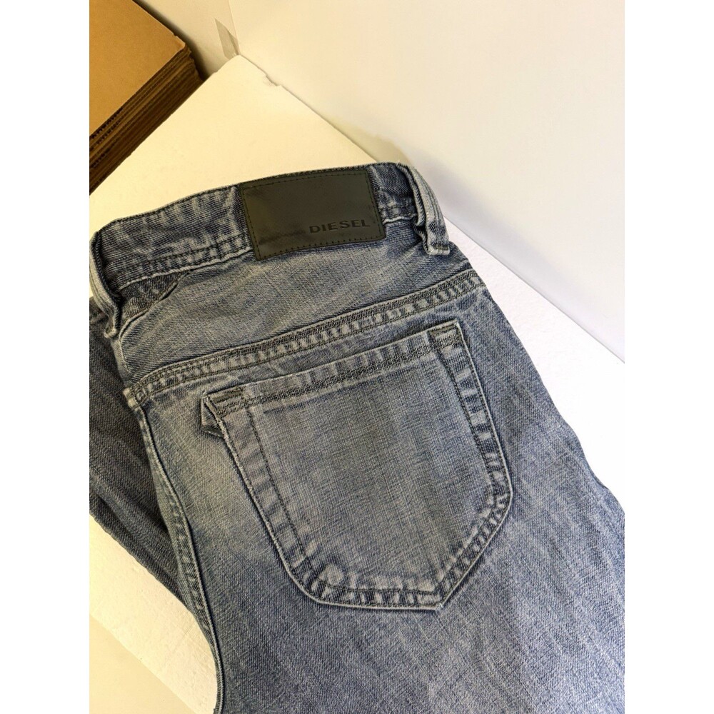 Diesel Thanaz Men's 30x32 Light Vintage Wash Skinny Blue Jeans